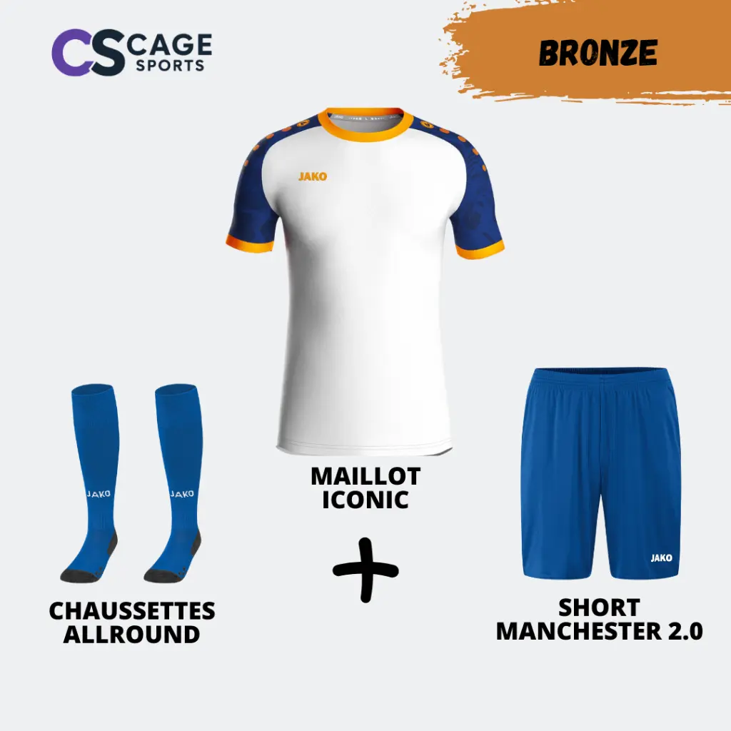 Iconic face blanc_royal sport_orange fluo.webp