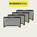 Pack de 4 BazookaGoal 120x75cm – Mini Buts de Foot Pliables et Portables