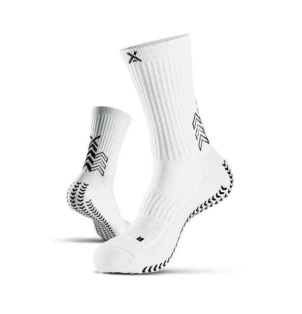🔥 Chaussettes antidérapantes GearXpro  SOXPro Classic Grip – Le contrôle commence par les pieds (Blanc, S EUR 35-40)