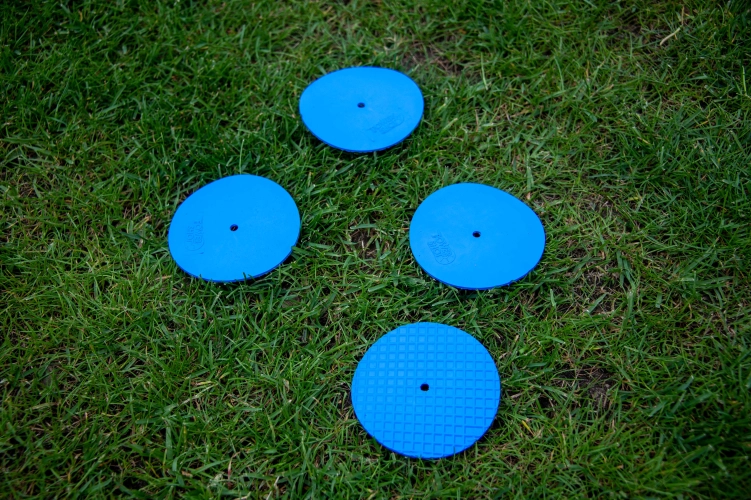 Lot de 24 petits disques de marquage - Bleu